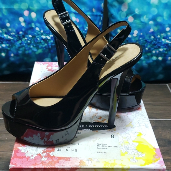 Black patent heels Chinese laundry size 8 - Picture 2 of 7